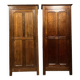 Pair of late 19th century bonnetières in stained beech circa 1880