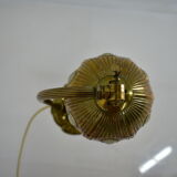 Brass Glass Vintage Table Lamp Style Vienna Secession, 1930s, Austria