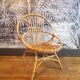 Fauteuil corbeille enfant en rotin
