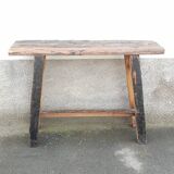 Old wooden console