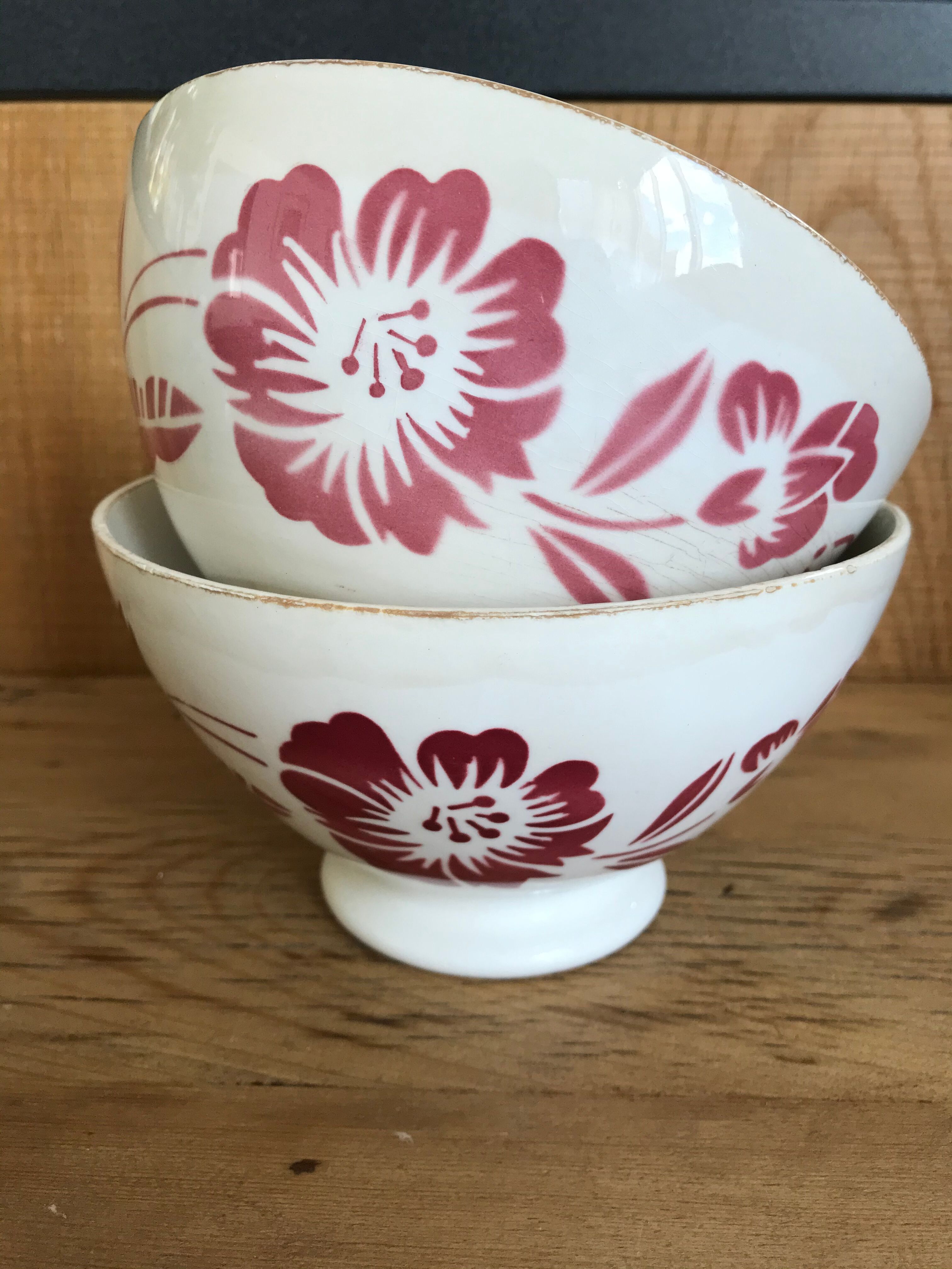 Old XXL bowl , said chabrot bowl , Sarreguemines Digoin