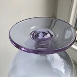 Lilac blown glass vase 70s