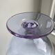 Vase en verre soufflé lilas années 70