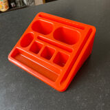 Orange desktop organizer