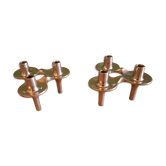 Two vintage BMF candlesticks in boxes.