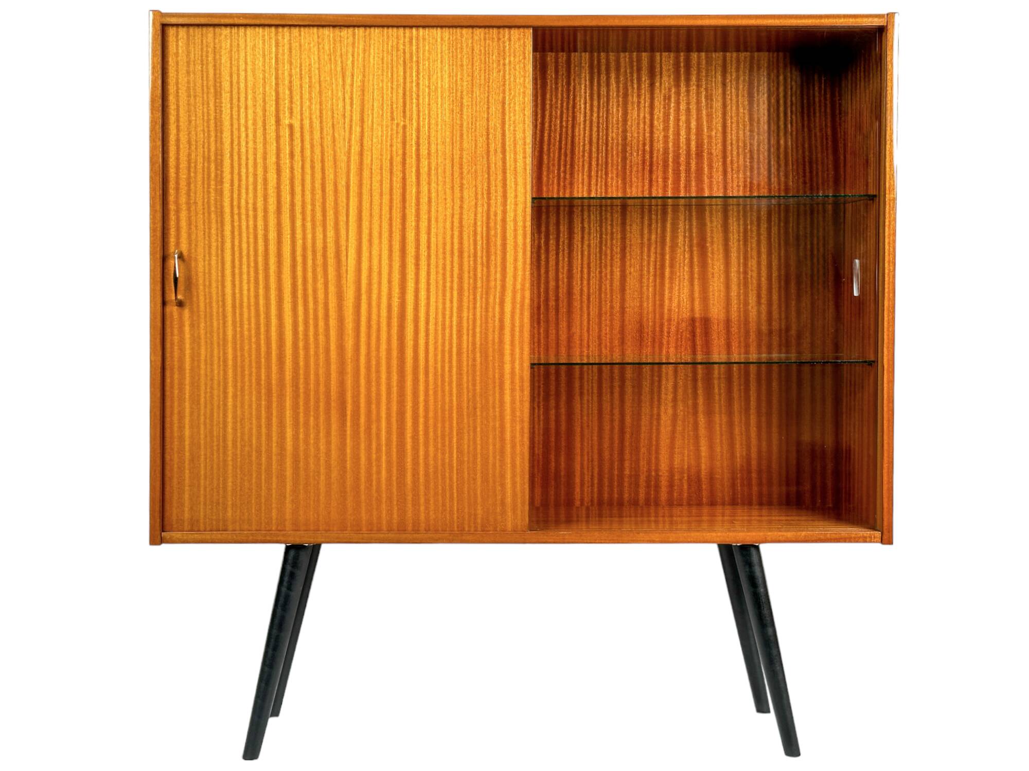 Vintage Violetta display cabinet from Zielona Góra, Poland 1960