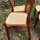 Chaises d'Arne Wahl Iversen teck et corde pour Glyngøre Stolefabrik années 60