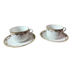 Paire de déjeuner en porcelaine