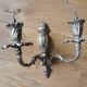 Pair of classic gold wall lamps