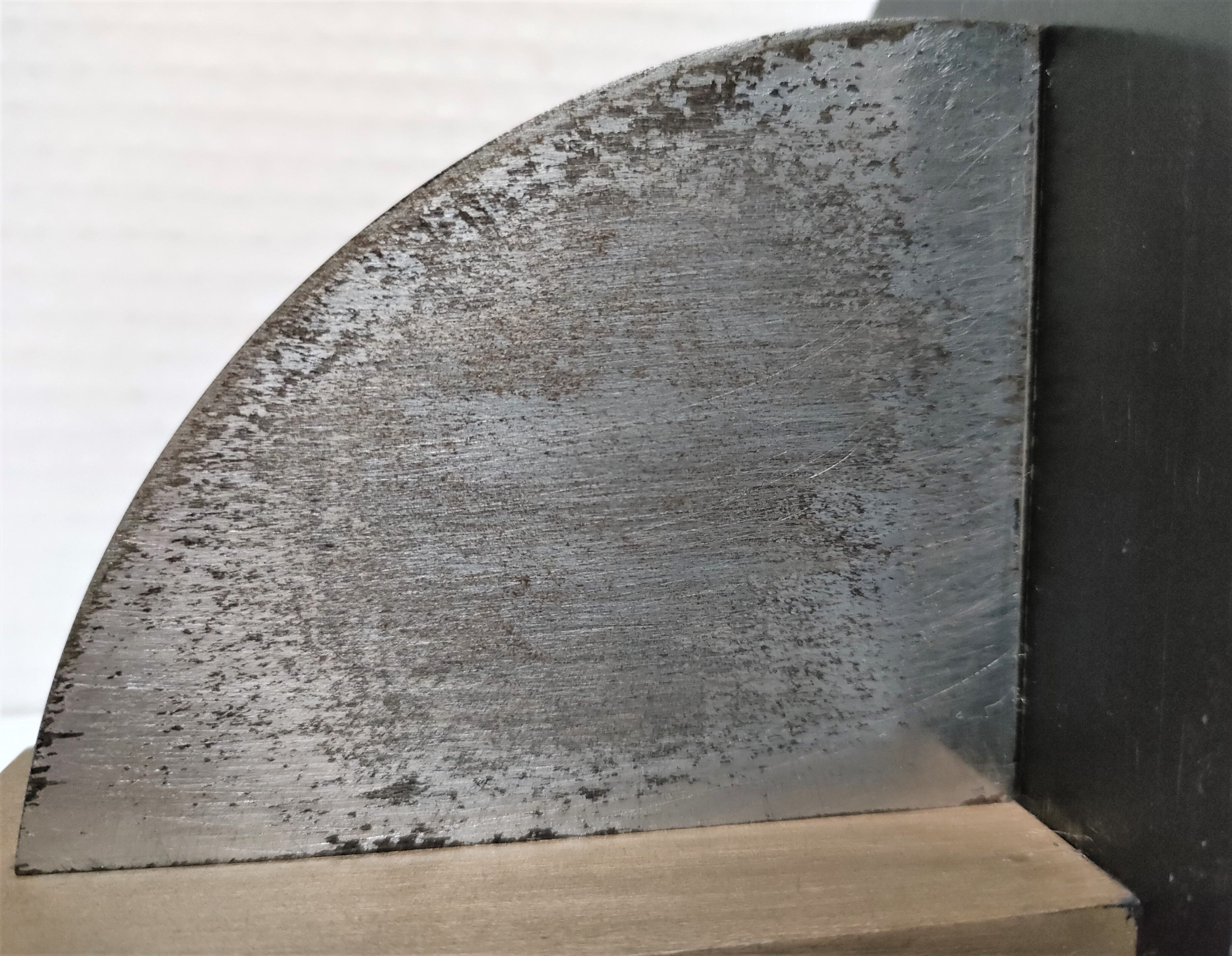 Pair of patinated steel bookends Art Deco style