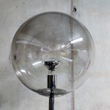 Vintage smoked glass floor lamp, 1970s