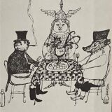 Daninos illustration from 1962 "France...France in Yalta"