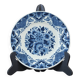 Vintage plate made of hand-painted earthenware.