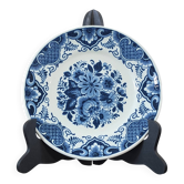 Vintage plate made of hand-painted earthenware.