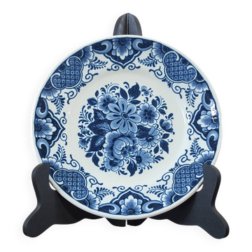 Assiette vintage en faïence peinte à la main