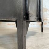 Industrial metal locker room