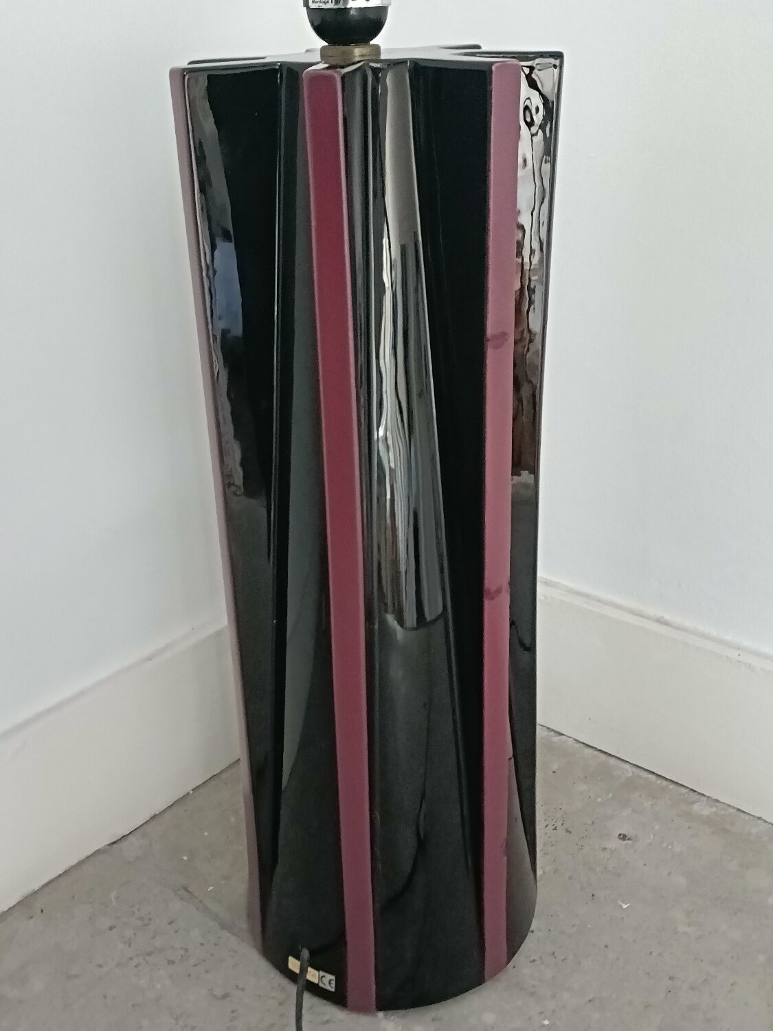 Kostka ceramic lamp base