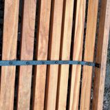 Banc de jardin ancien avec pieds en fonte vintage xxeme
