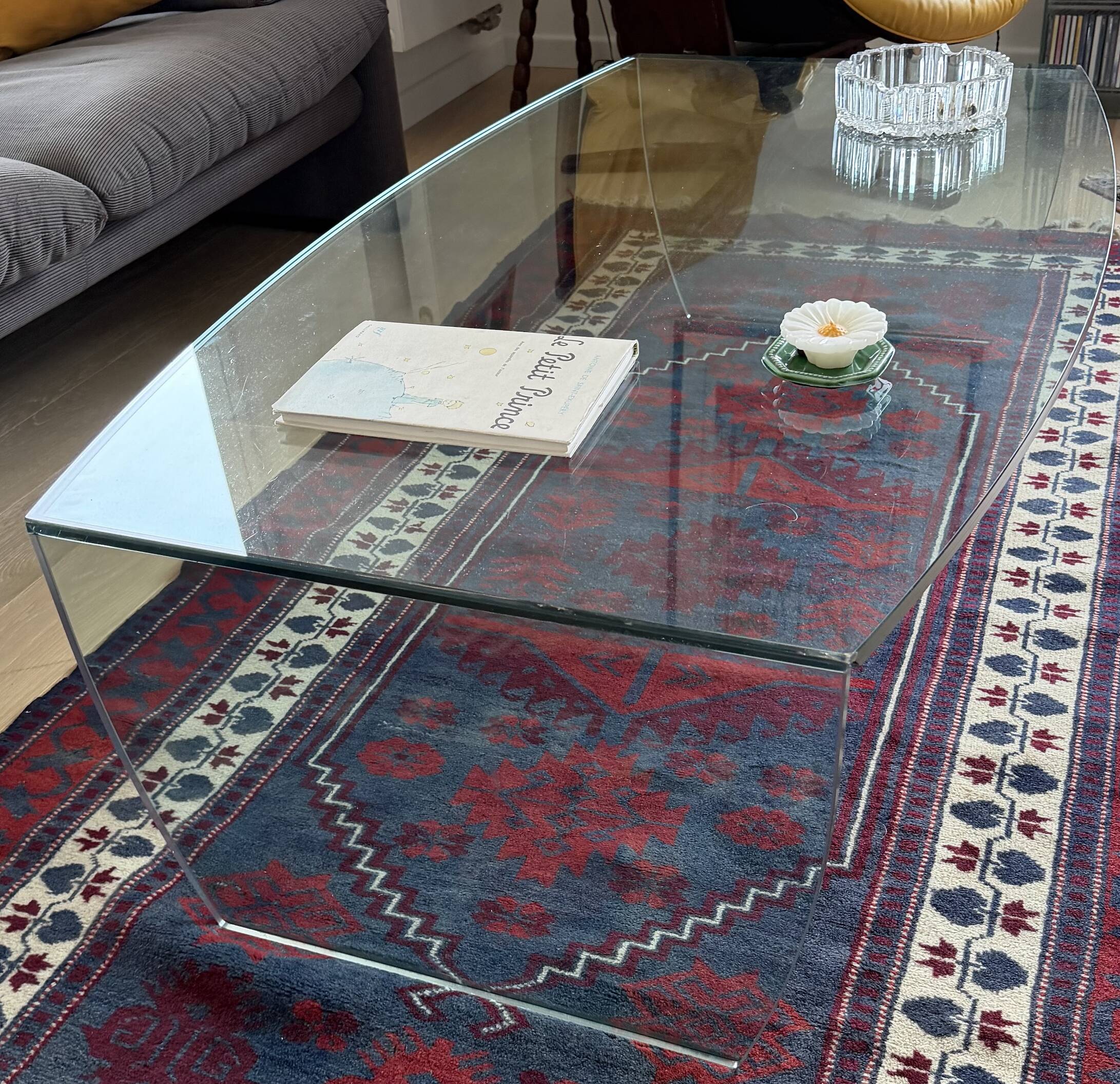 Roche-Bobois glass coffee table
