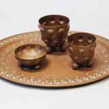 1910's Art Deco copper drinks set