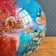 Lamp "Laque Line" Jean-Noël Bouillet (JNB) - Painted Glass Globe Signed