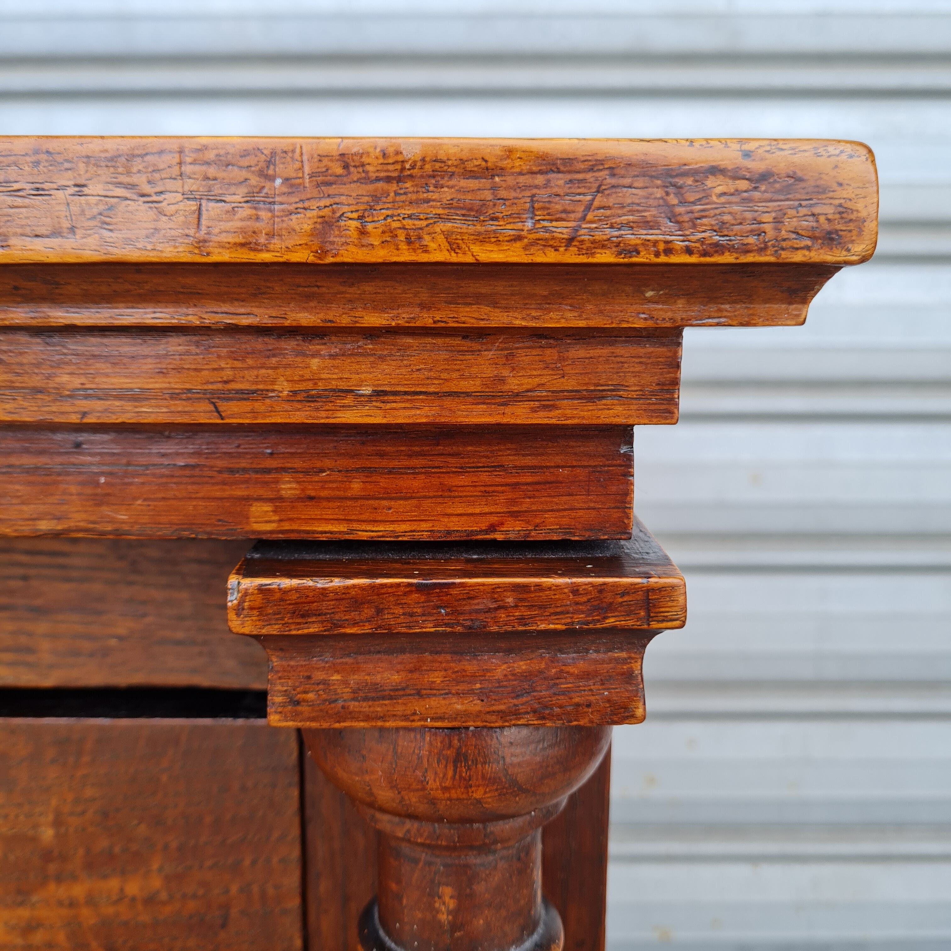 Empire period chest of drawers in light oak