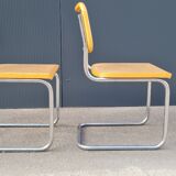 Pair of chairs cesca B32 by Marcel breuer