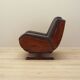 Leather armchair, Italian design, 1970s, production: Italy