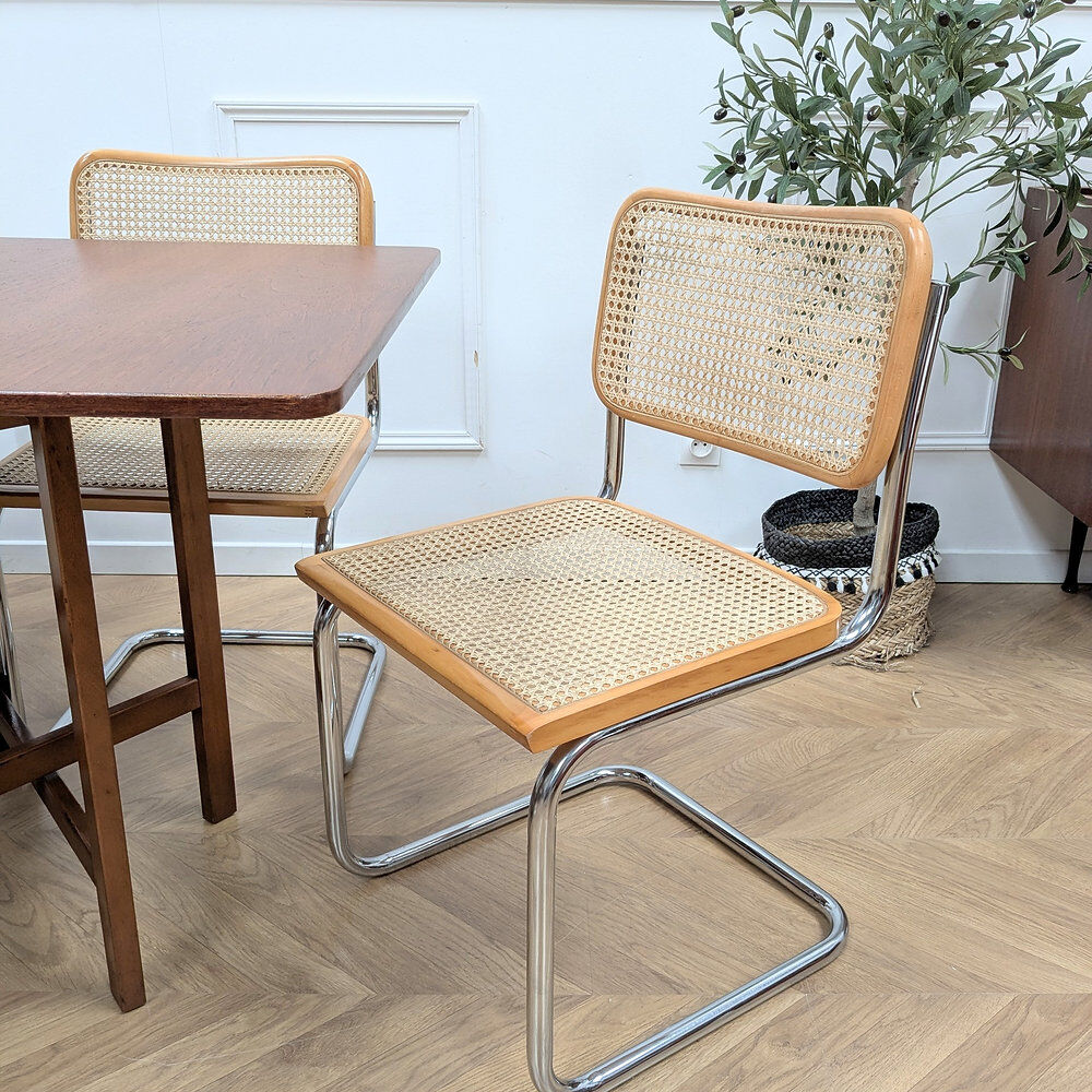 Lot de 4 chaises B32 par Marcel Breuer