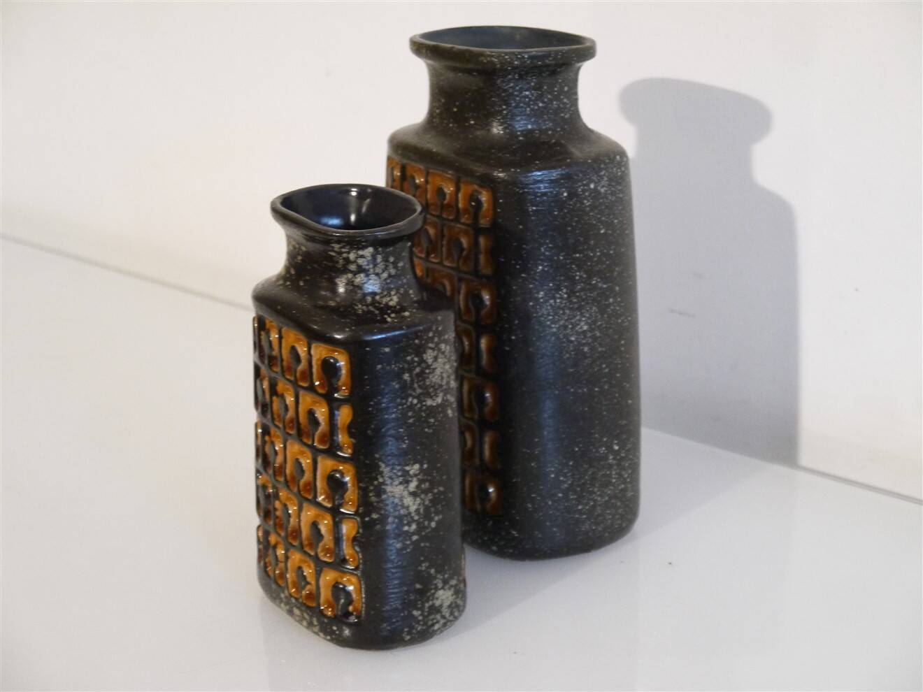 Pair of ceramic vases, West Germany, 1970