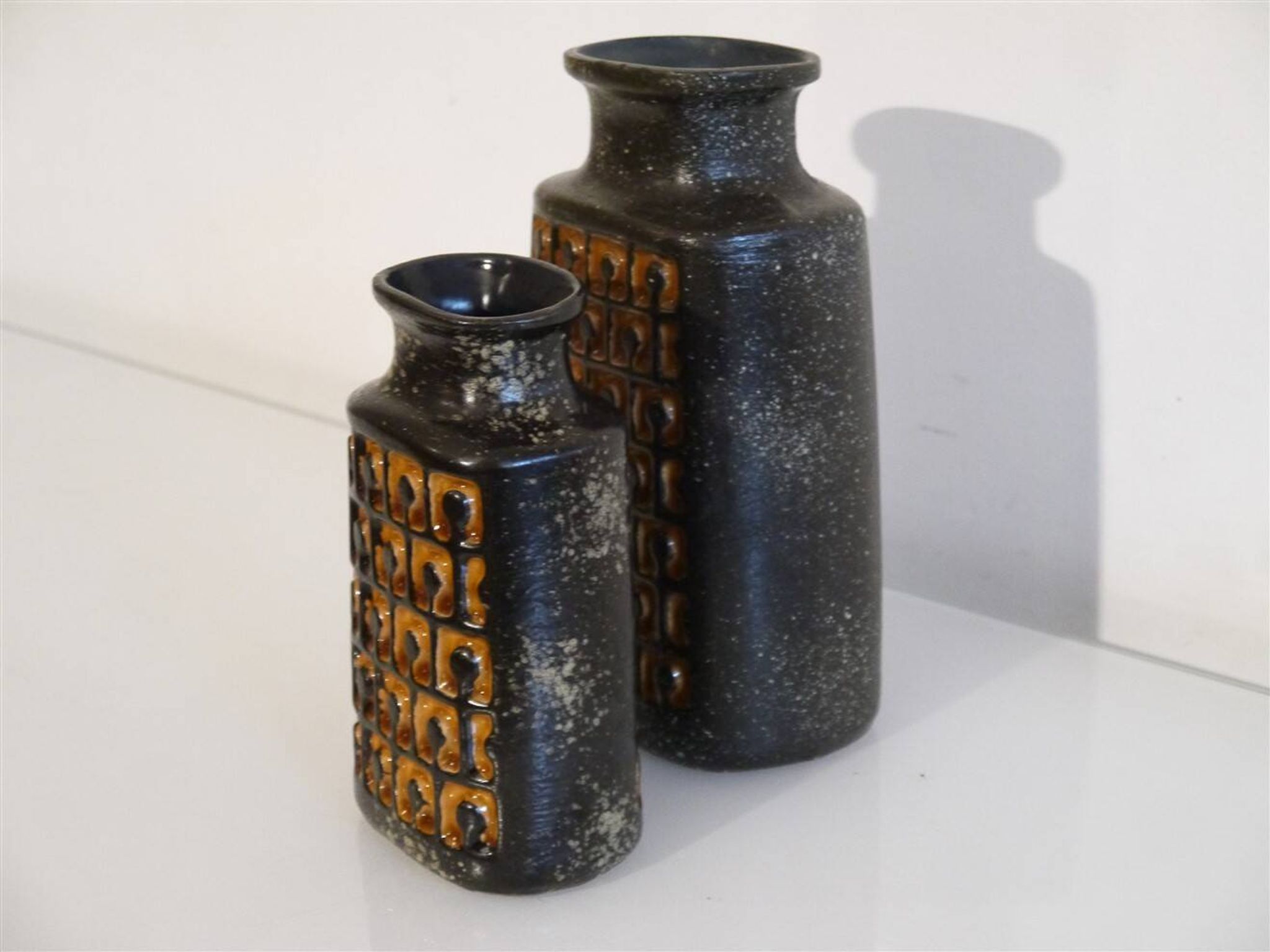Paire de vases en ceramique west gemany 1970