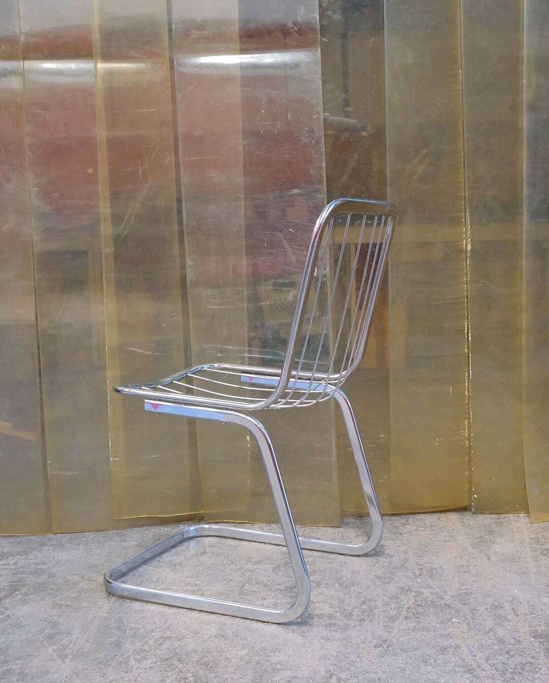 70s wire chair