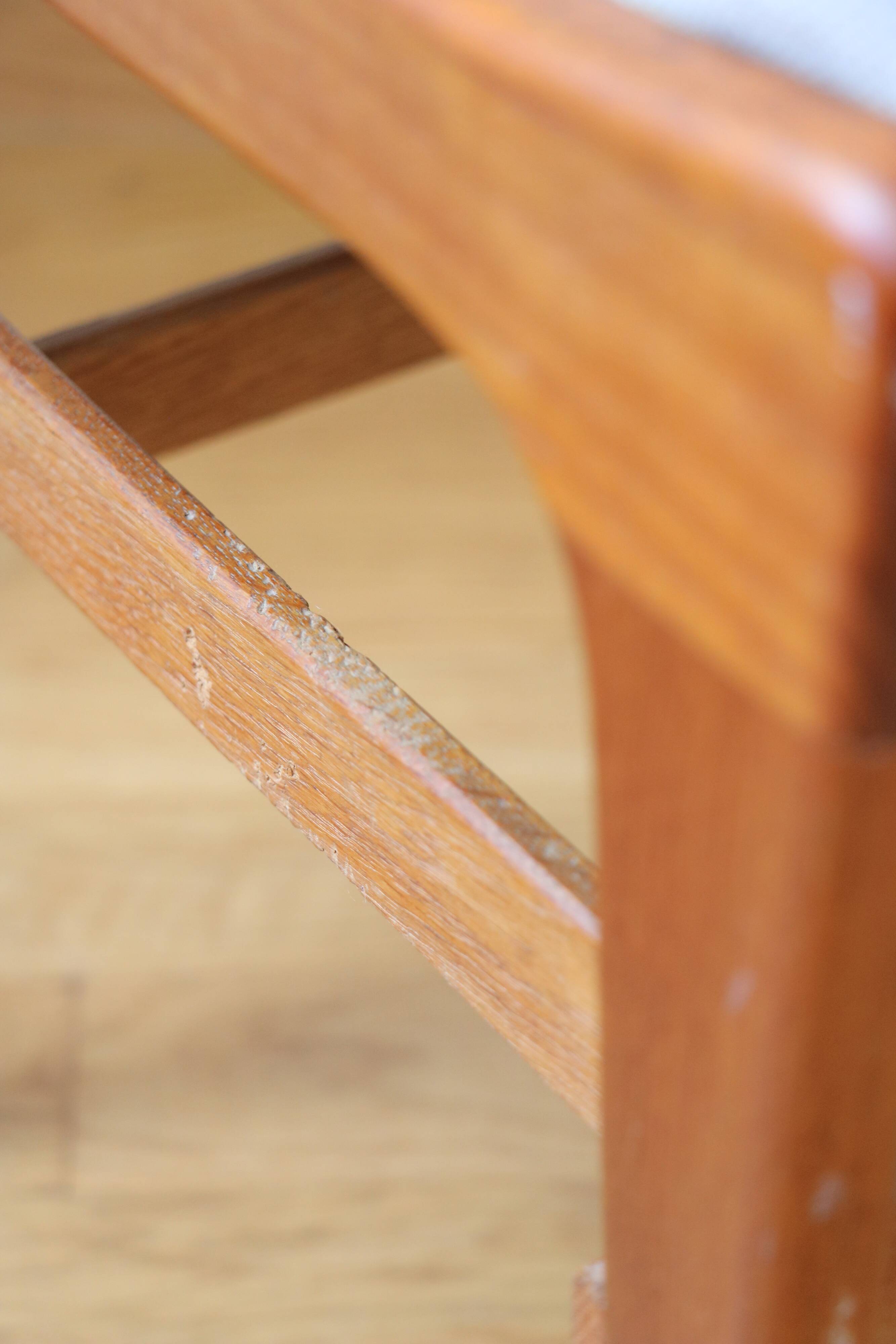 Scandinavian footrest, teak, 1960