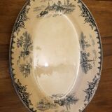 Oval dish in Iron Earth Emile Bourgeois