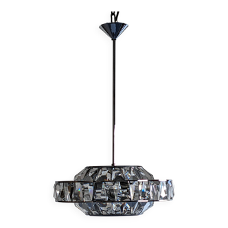 Crystal saucer chandelier Maison Kinkeldey, Austria circa 1970