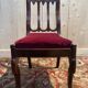 Set of 6 Restoration period chairs in mahogany and threads