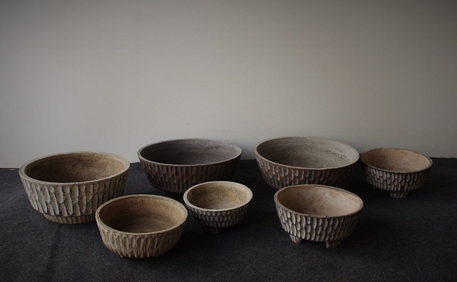 Vintage concrete planter, 1970