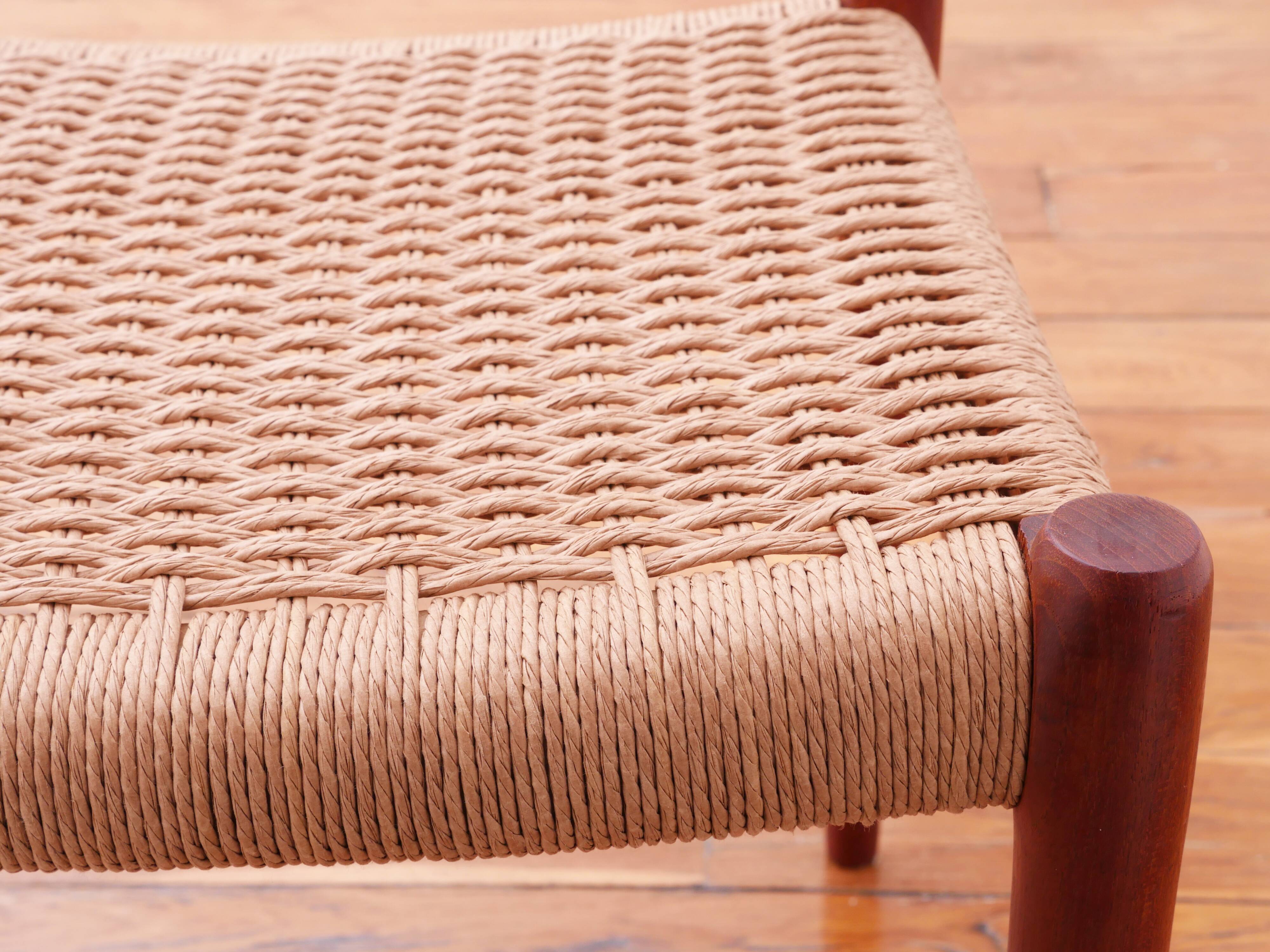 Chaise - Niels Otto Møller - modèle 75 - Corde danoise refaite - Restaurée