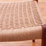 Chaise - Niels Otto Møller - modèle 75 - Corde danoise refaite - Restaurée