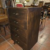 1960s oak chiffonnier cabinet