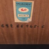 Table de salle à manger en ébène de Macassar