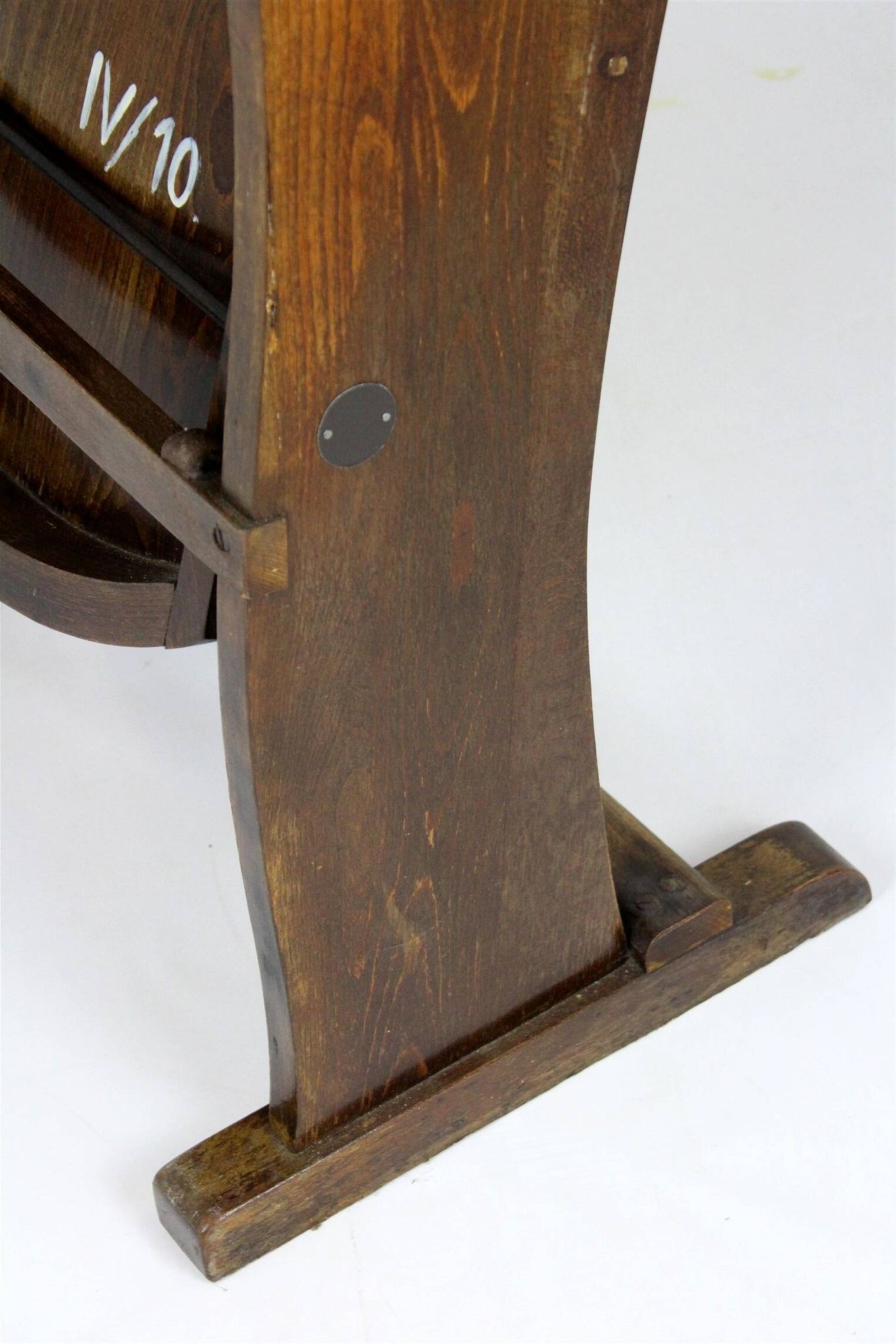 Vintage Cinema Chair TON (Thonet), 1940s Czech, Wooden Theatre Seat