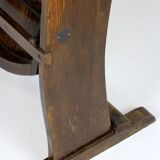Vintage Cinema Chair TON (Thonet), 1940s Czech, Wooden Theatre Seat