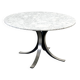 Vintage round marble dining table model T69 by Osvaldo Borsani for Tecno, 1970s