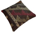 Vintage turkish kilim cushion cover , 55 x 55 cm
