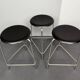 Set of 3 high Dot bar stools by Arne Jacobsen for Fritz Hansen, Denmark, 1968
