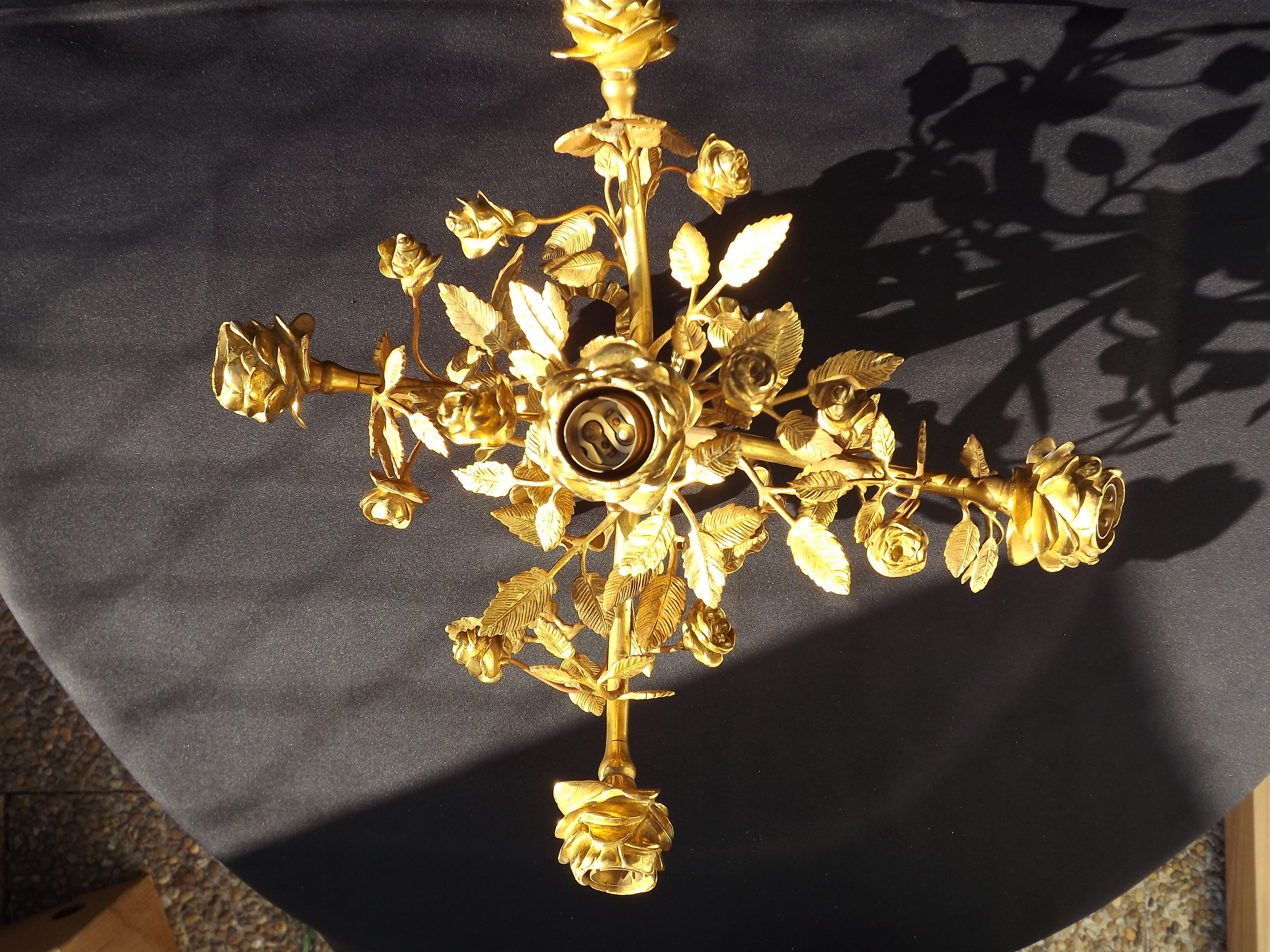 Bronze chandelier L XVI
