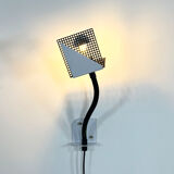 Adjustable metal wall lamp with geometric shapes, 1980