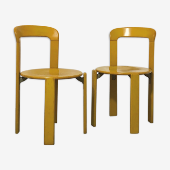 Pair of chairs "Rey" by Bruno Rey for Kusch