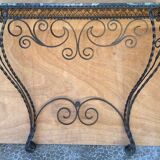 Wrought iron console